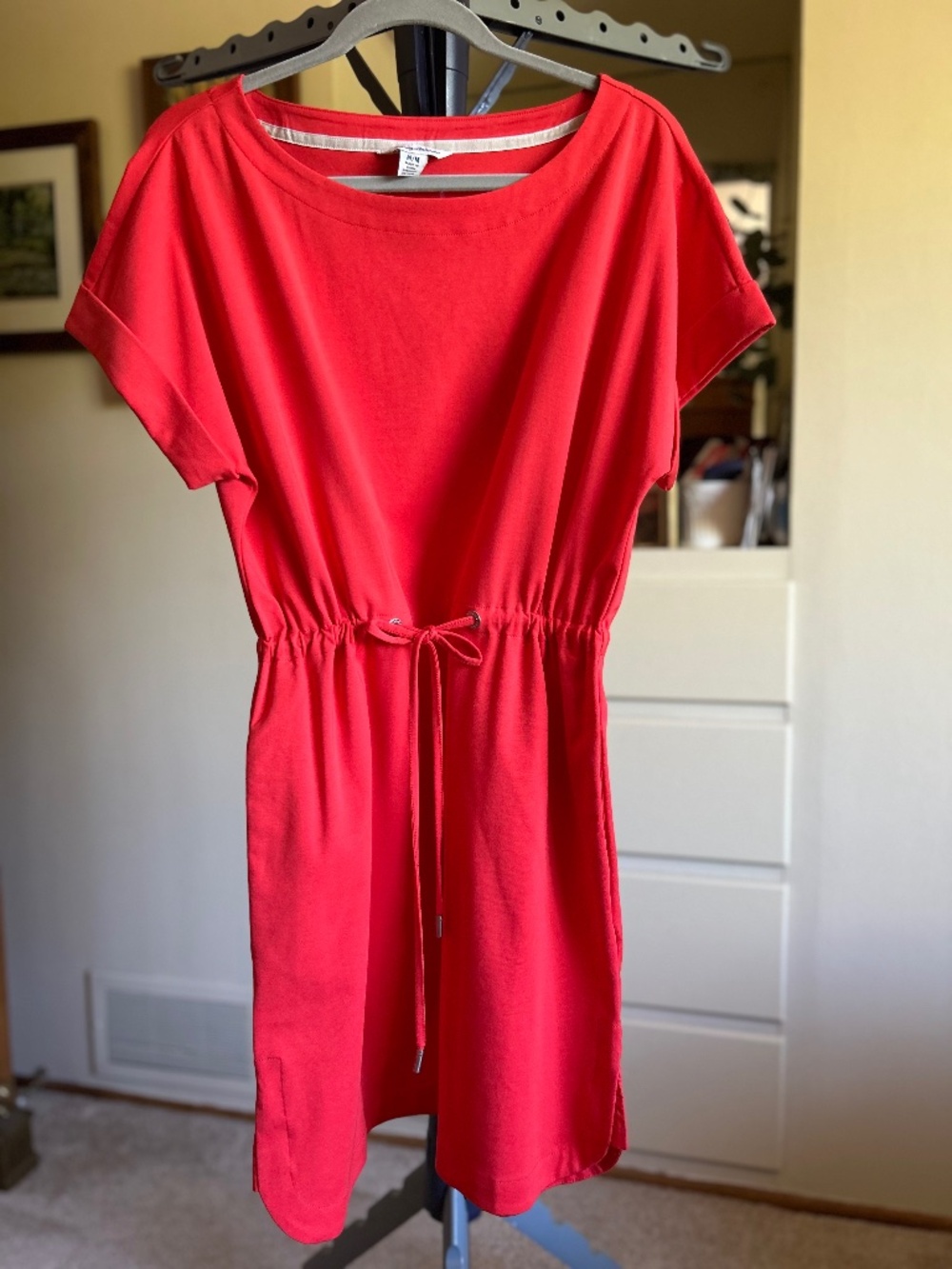 Tommy Bahama Drawstring Waist Dress in Bright Orange